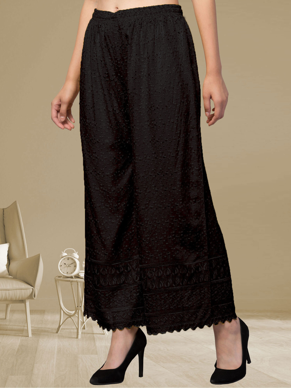 Image of FamBee Relaxed Women Black Trousers