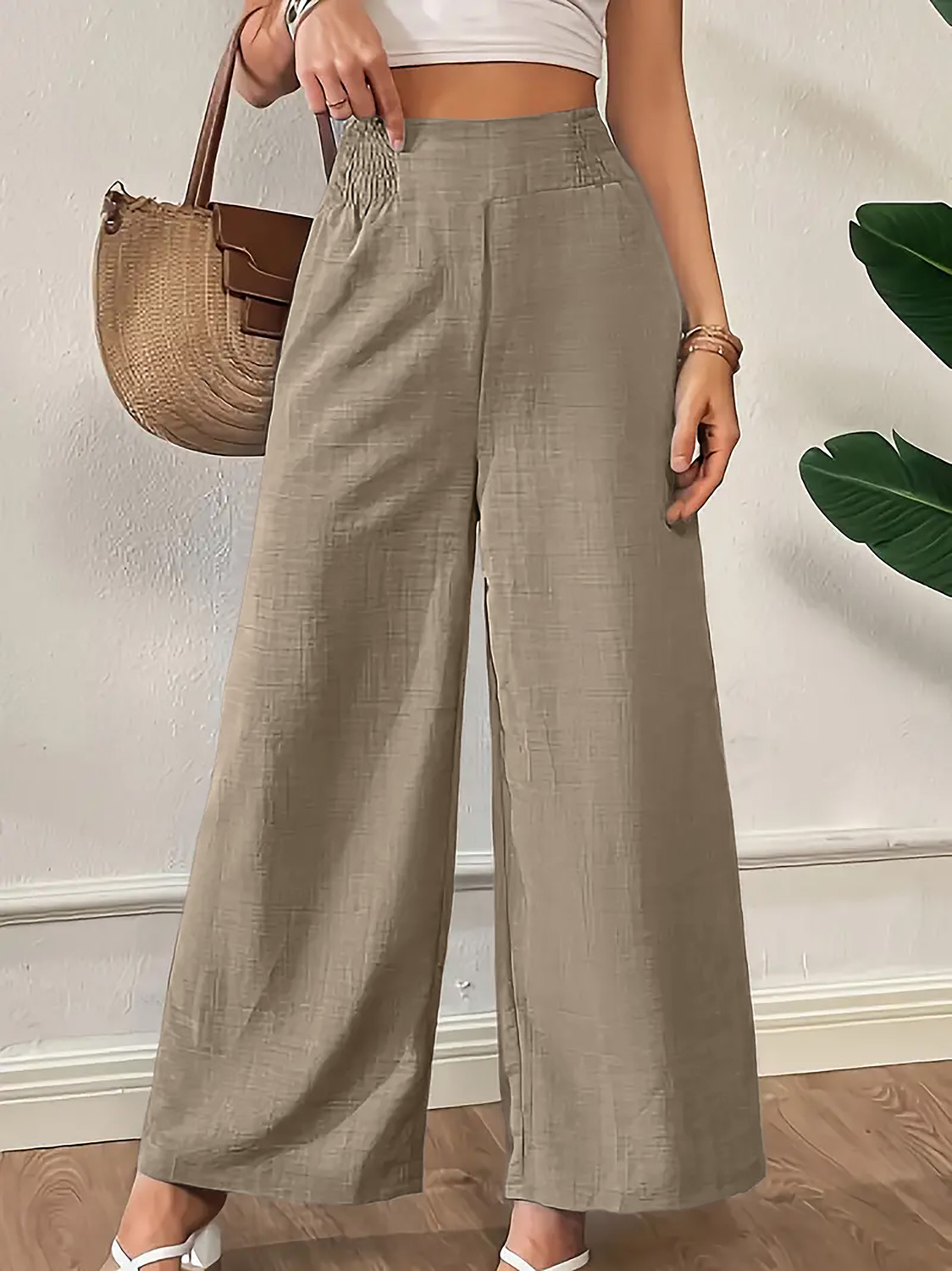 Vogaann Loose Fit Women Brown Trousers
