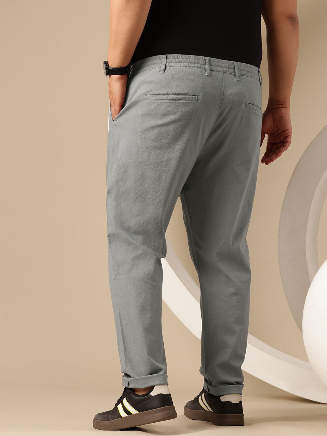 Image of Sztori Relaxed Men Grey Trousers