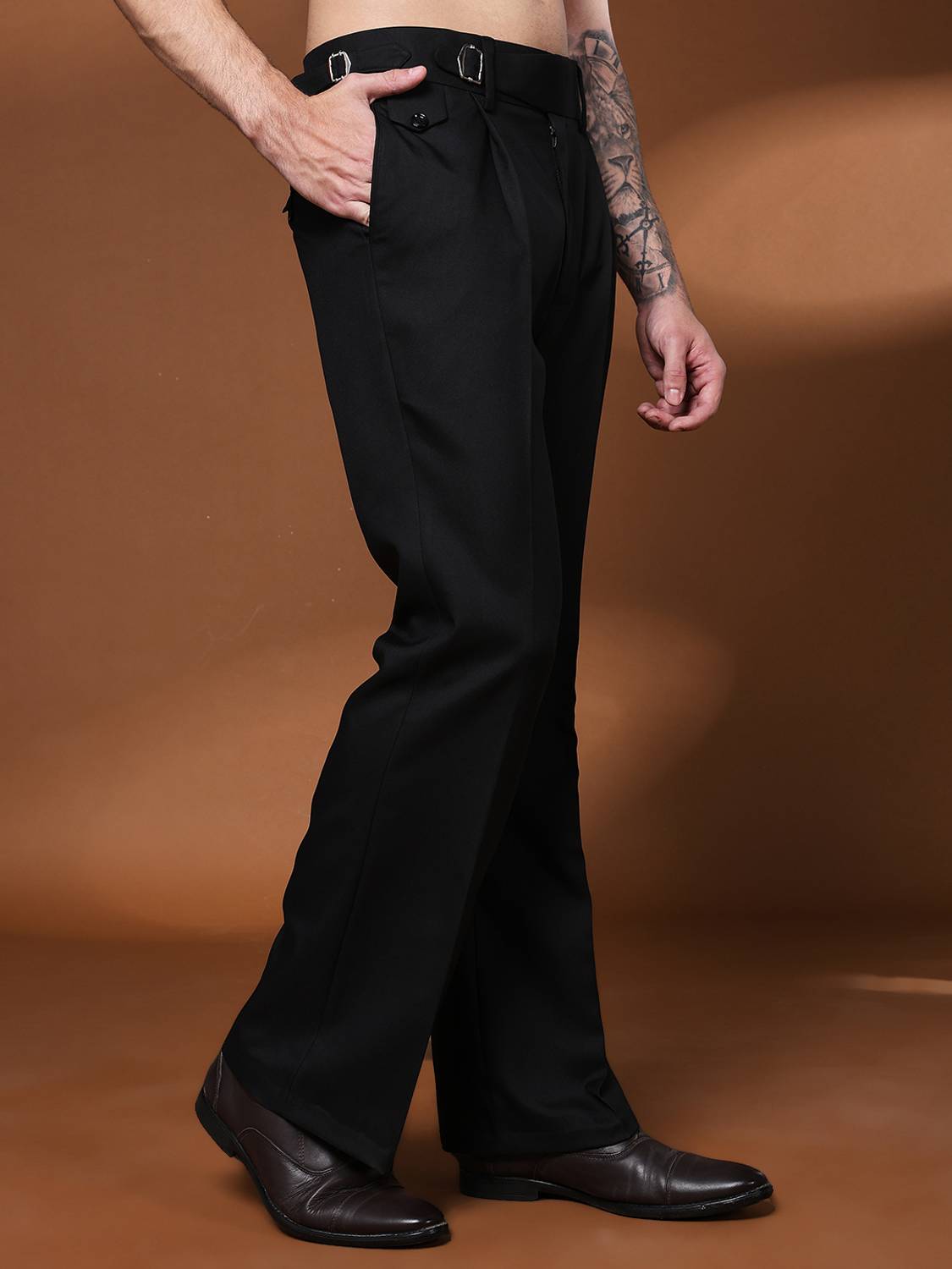 VIVA Flared Men Black Trousers - Image 3