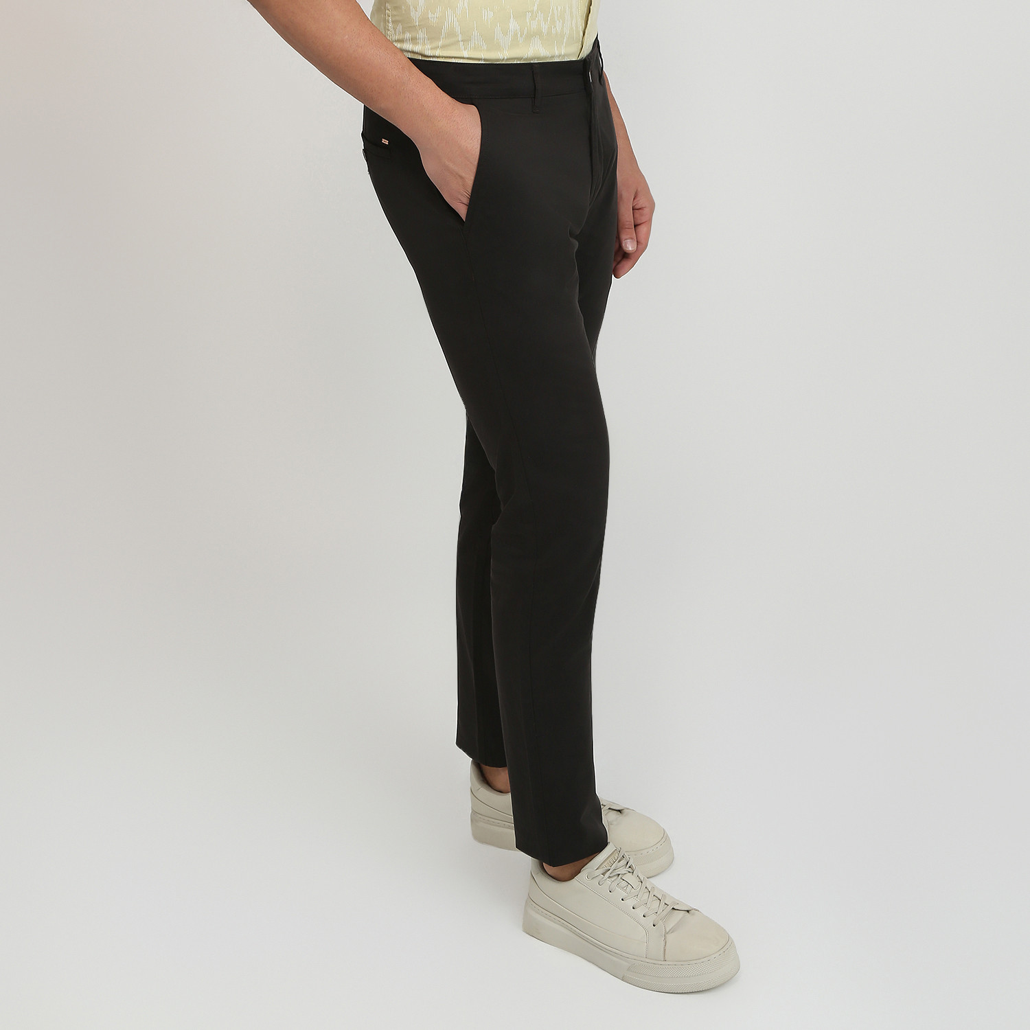 Image of PARX Tapered Men Black Trousers