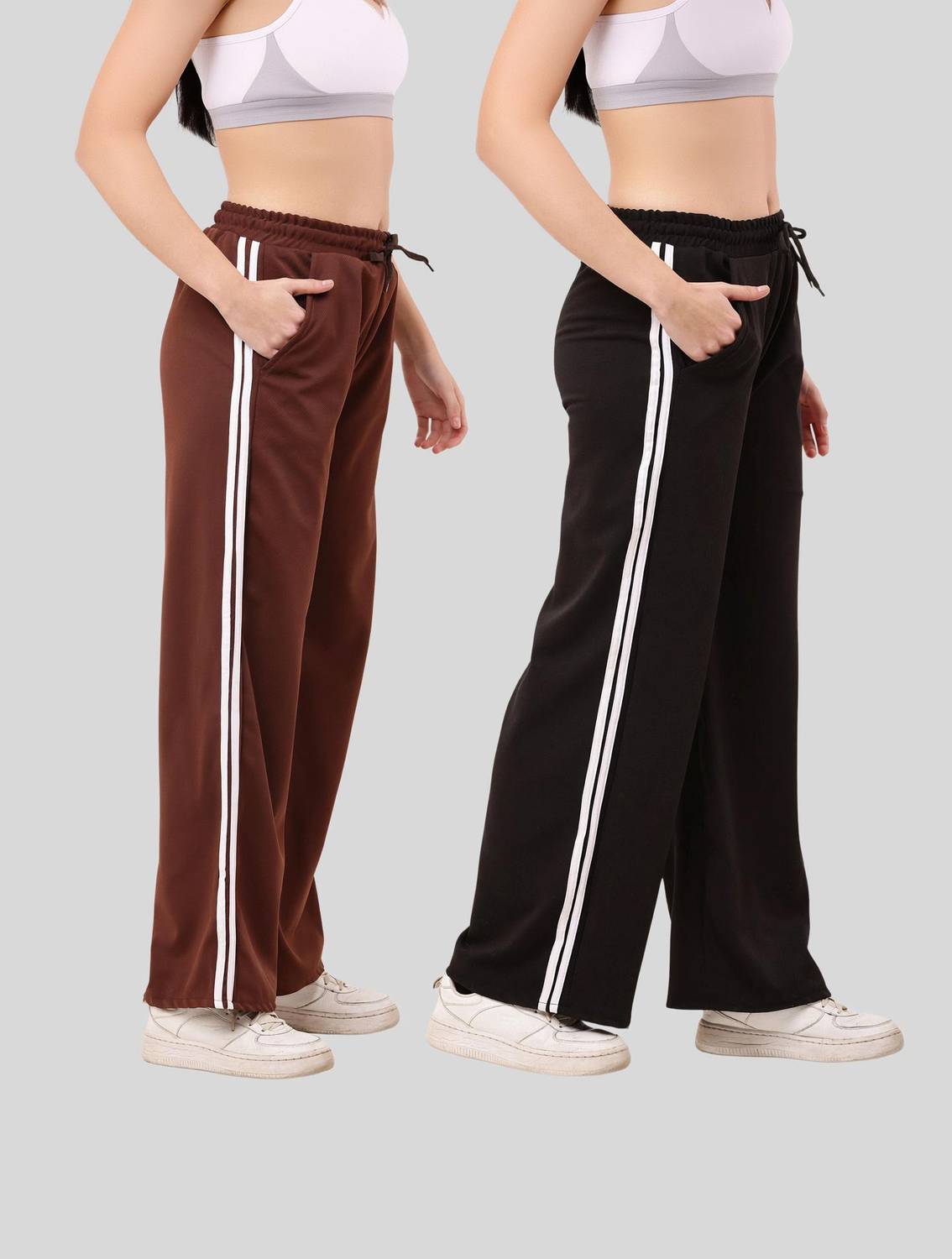 Amaira Fashion Loose Fit Women Black Trousers