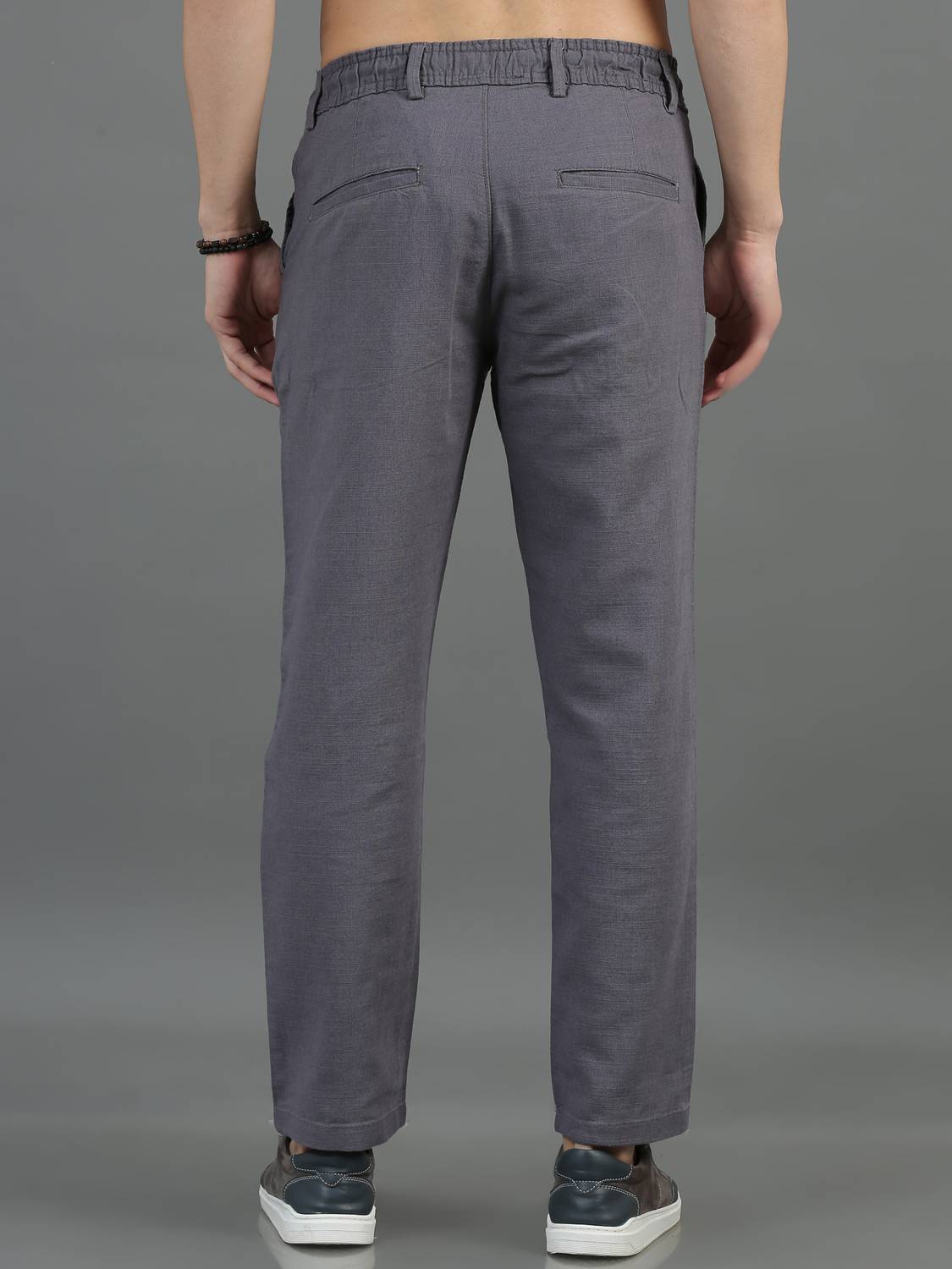 HouseOfCommon Men Grey Trousers - Image 2
