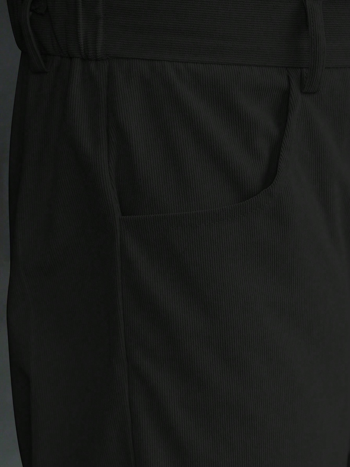 Image of Plus91 Loose Fit Men Black Trousers