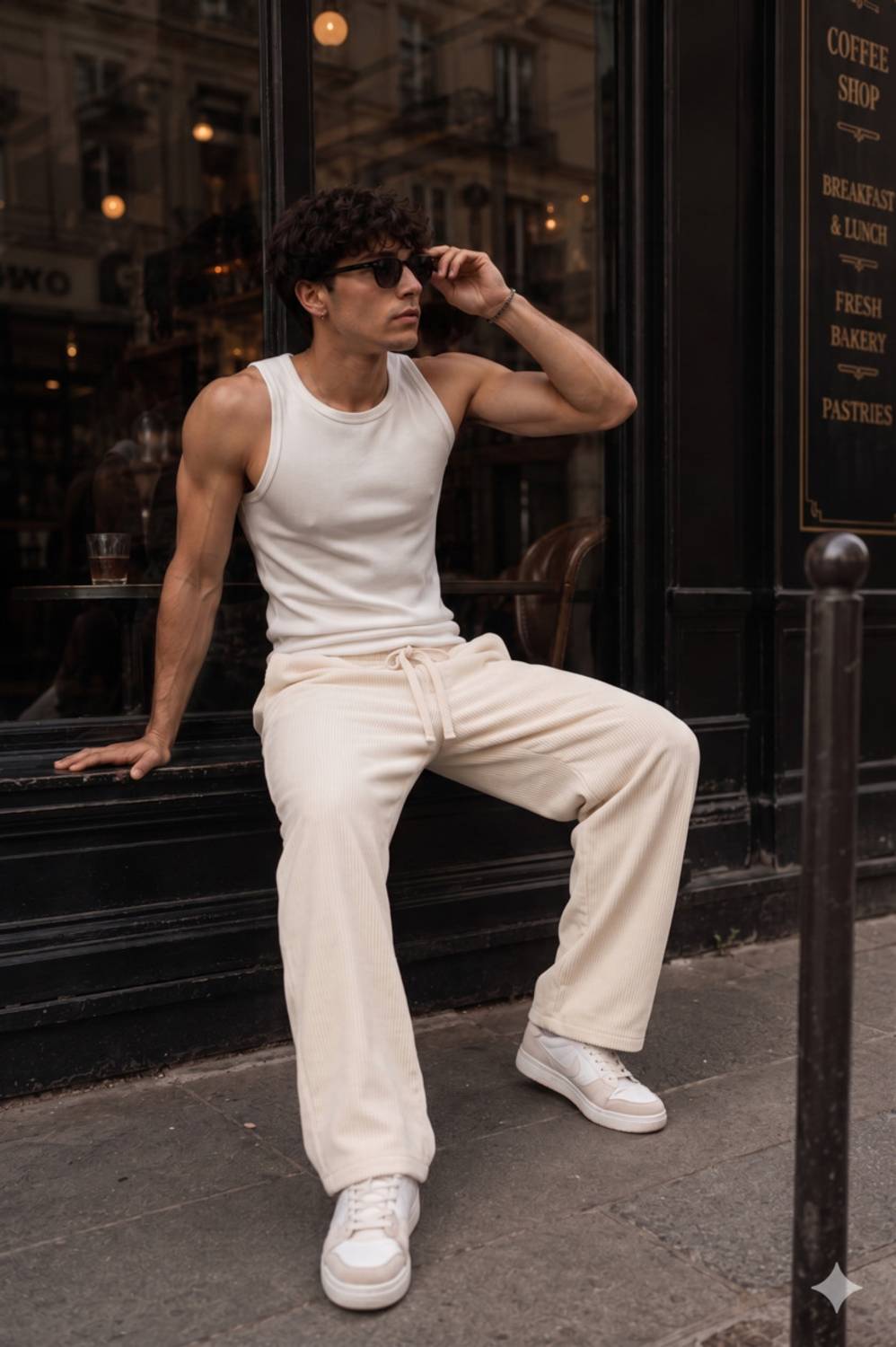 METRONAUT Relaxed Men Beige Trousers - Image 1