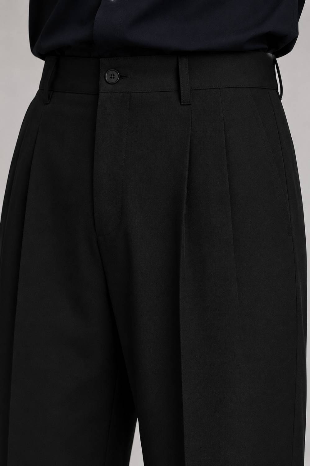 mtwn Straight Fit Black Trousers - Image 4
