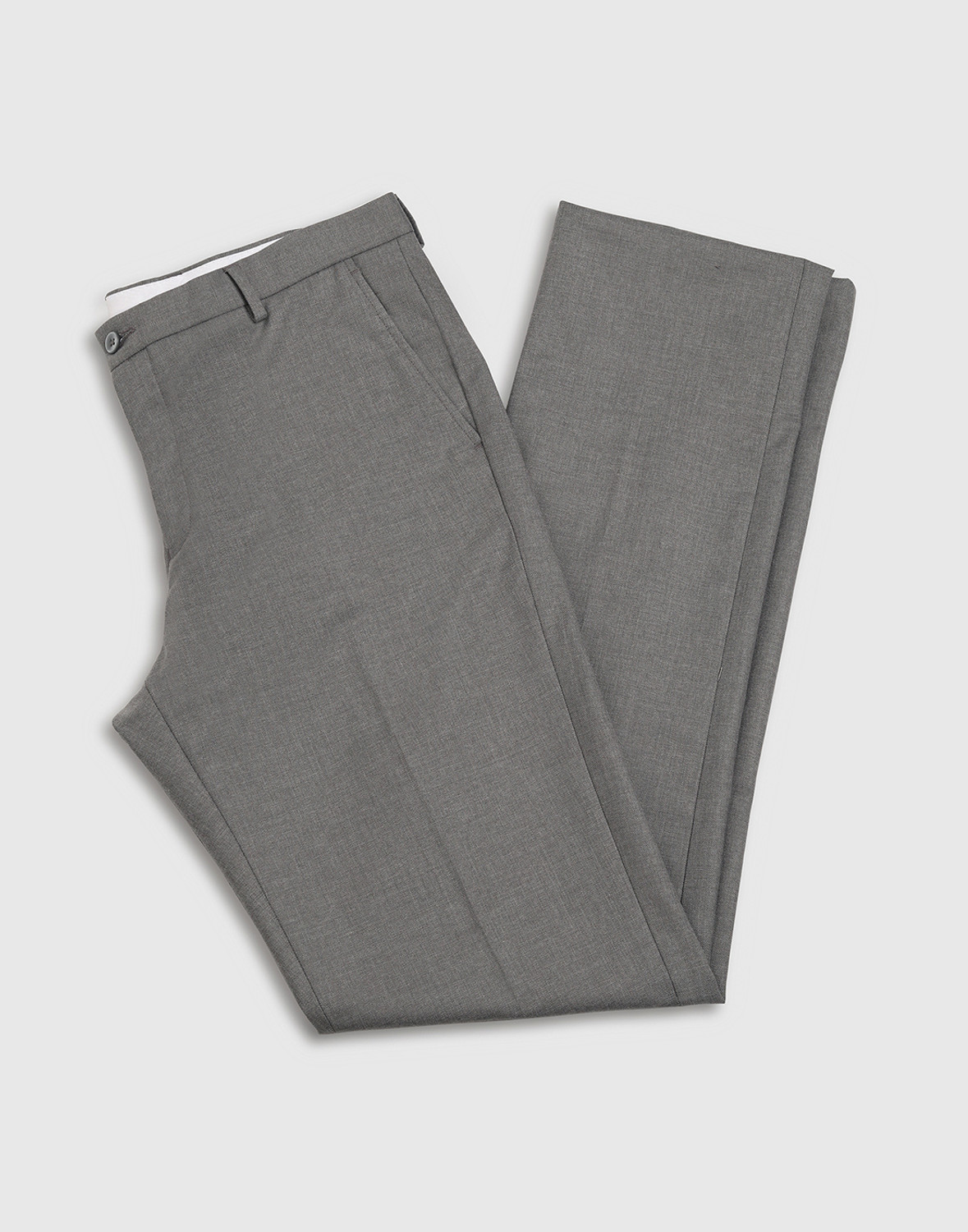 Image of Blackberrys Slim Fit Men Grey Trousers