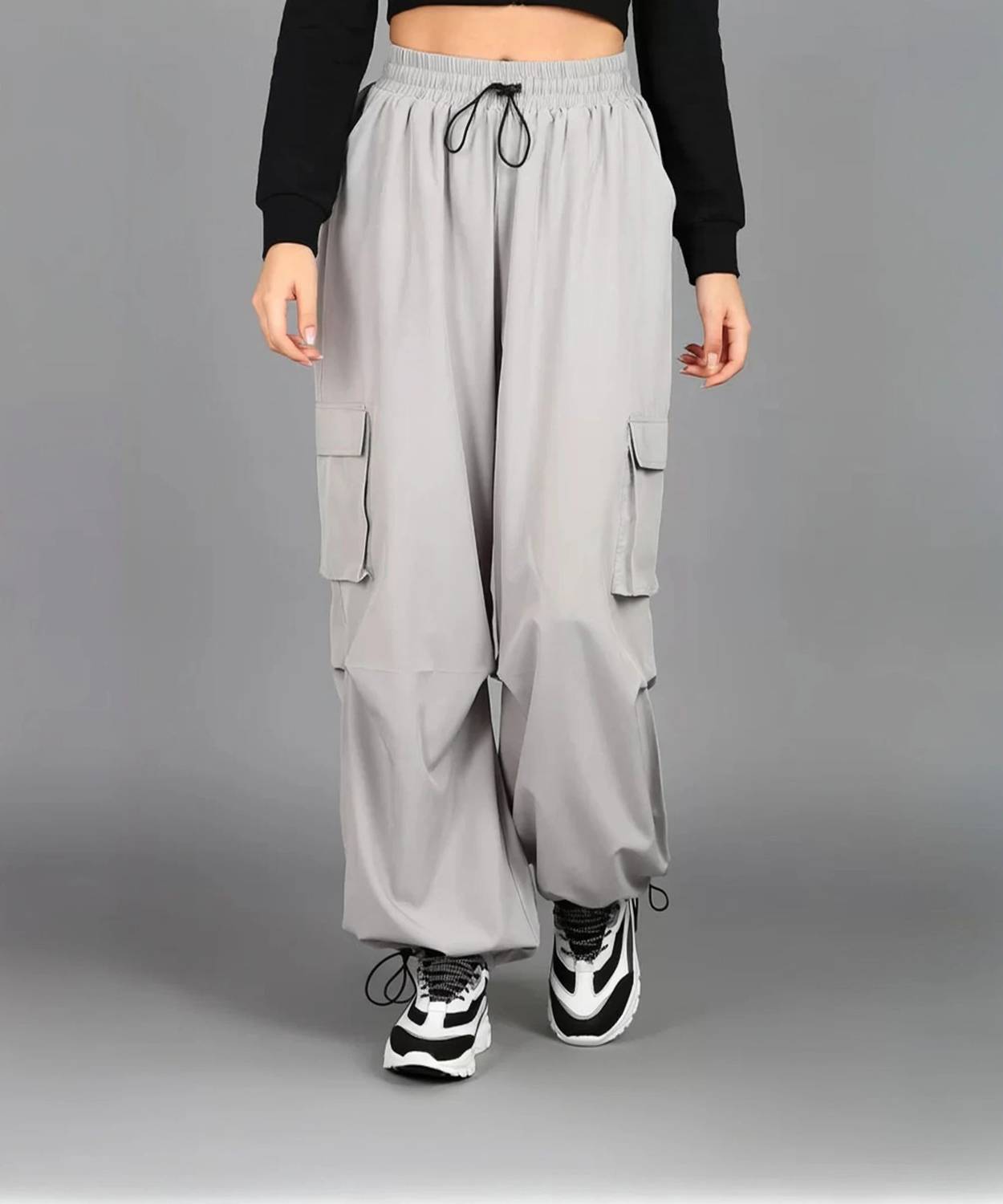 Generations Clothing Loose Fit Women Grey Trousers