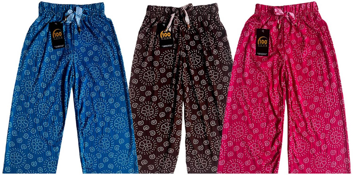 100LUCK Loose Fit Girls Multicolor Trousers