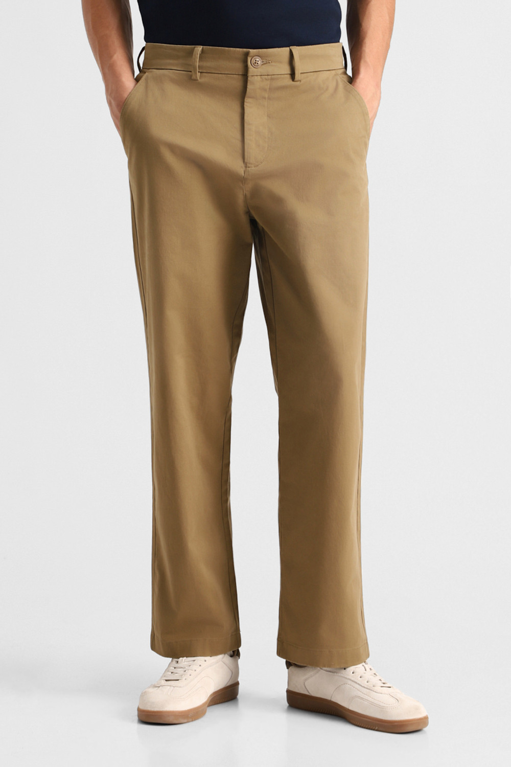 Image of Snitch Relaxed Men Khaki Trousers