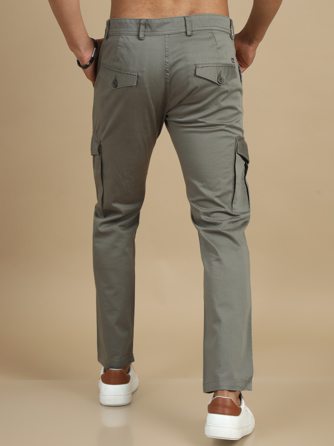 Image of Bushirt Regular Fit Men Light Green Trousers