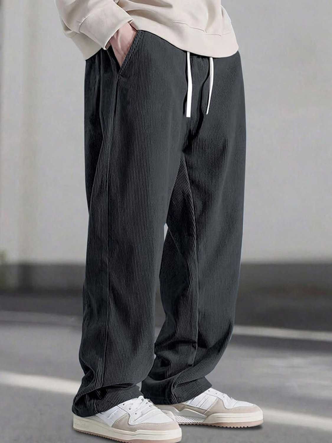 Image of METRONAUT Relaxed Men Multicolor Cotton Blend Trousers
