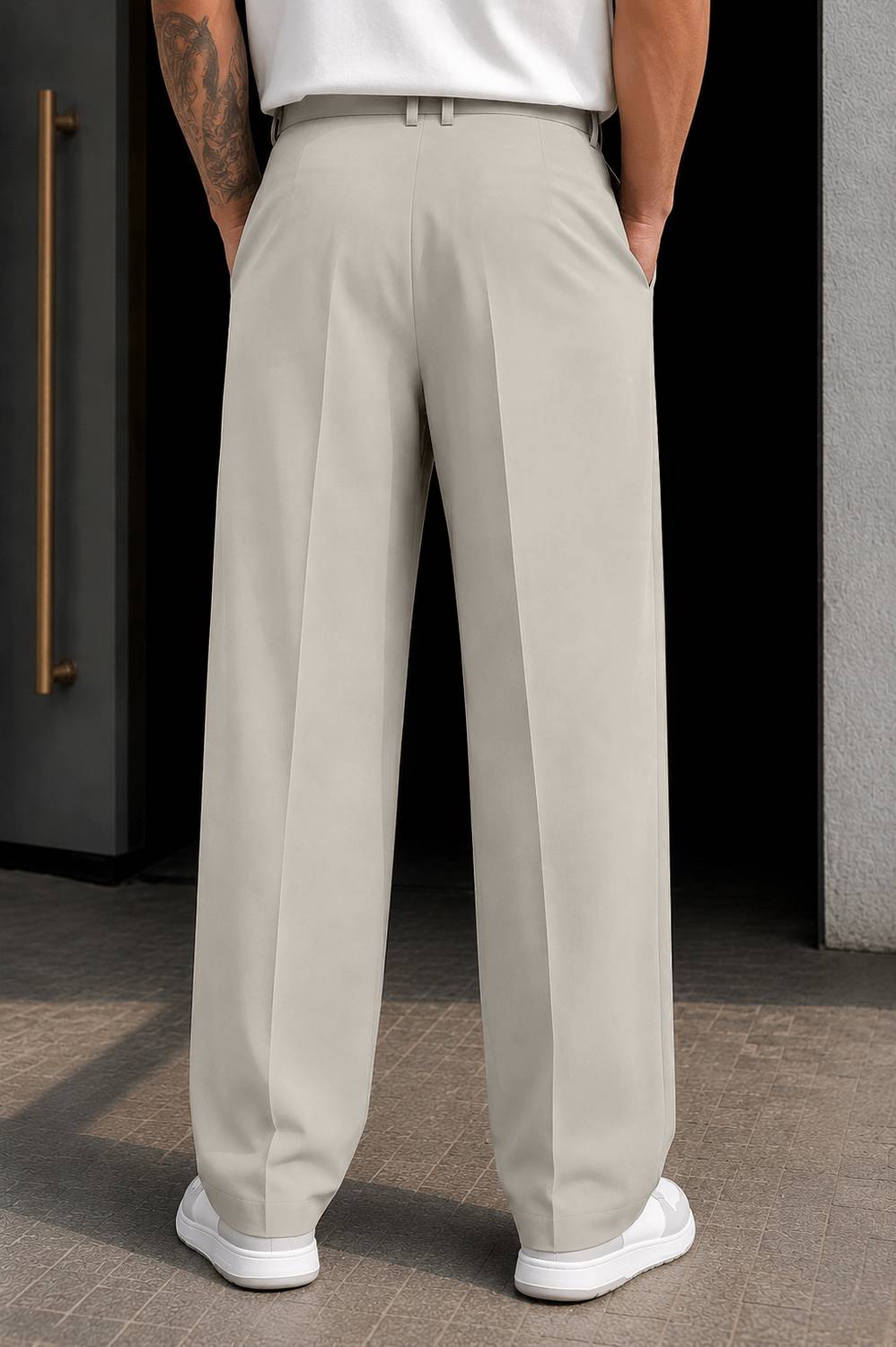 FTX Loose Fit Men White Trousers - Image 2