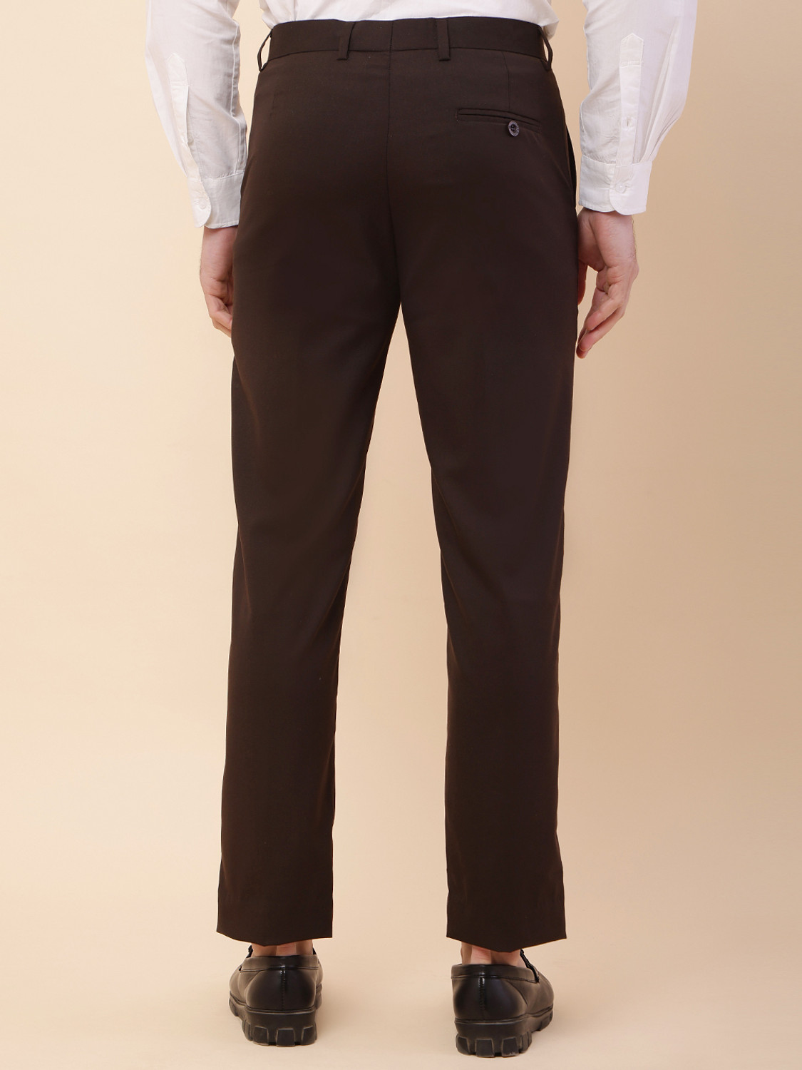 Image of JACKMA PANTS Regular Fit Men Black, Brown Trousers