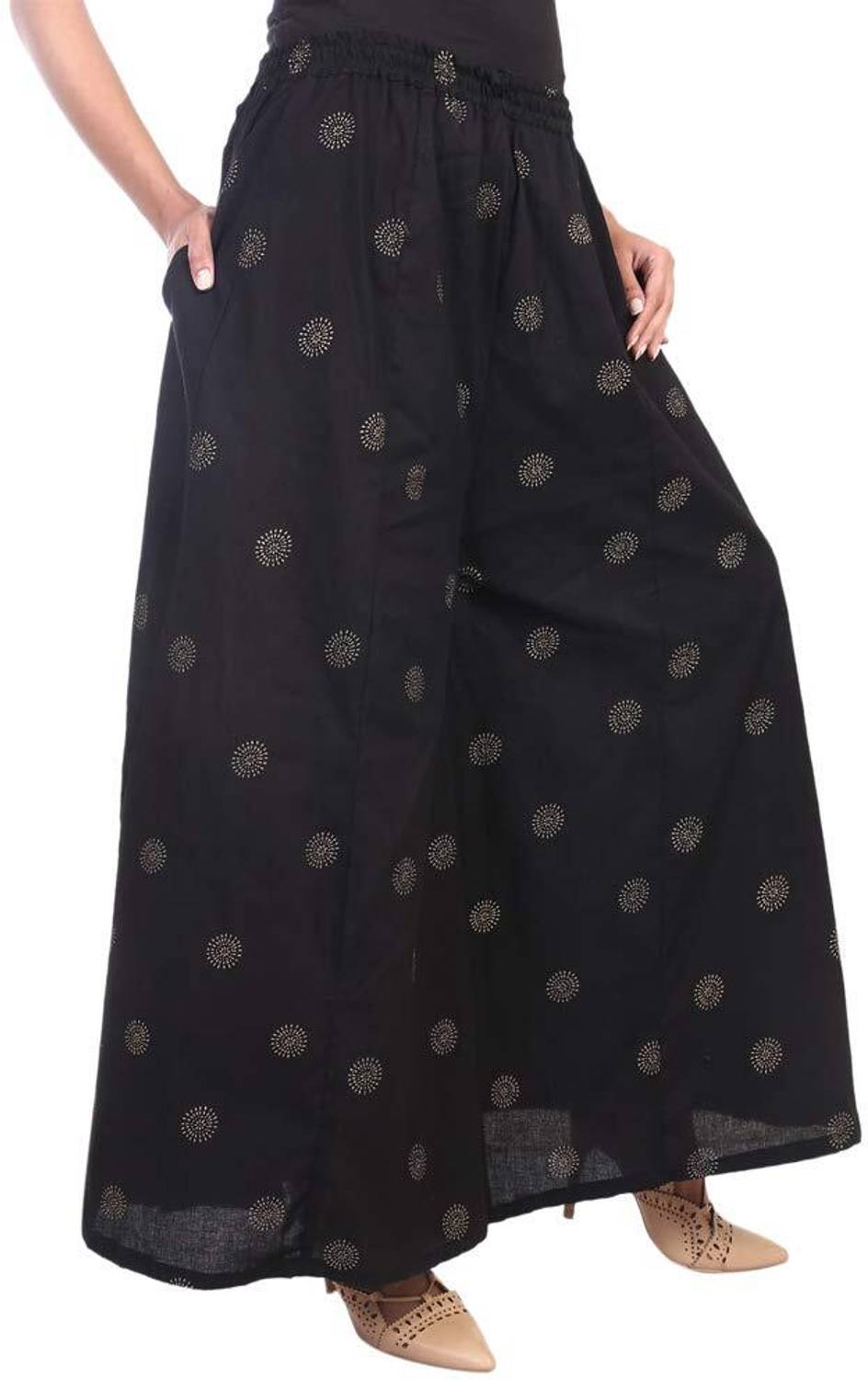 ABRAV Regular Fit Women Black Trousers