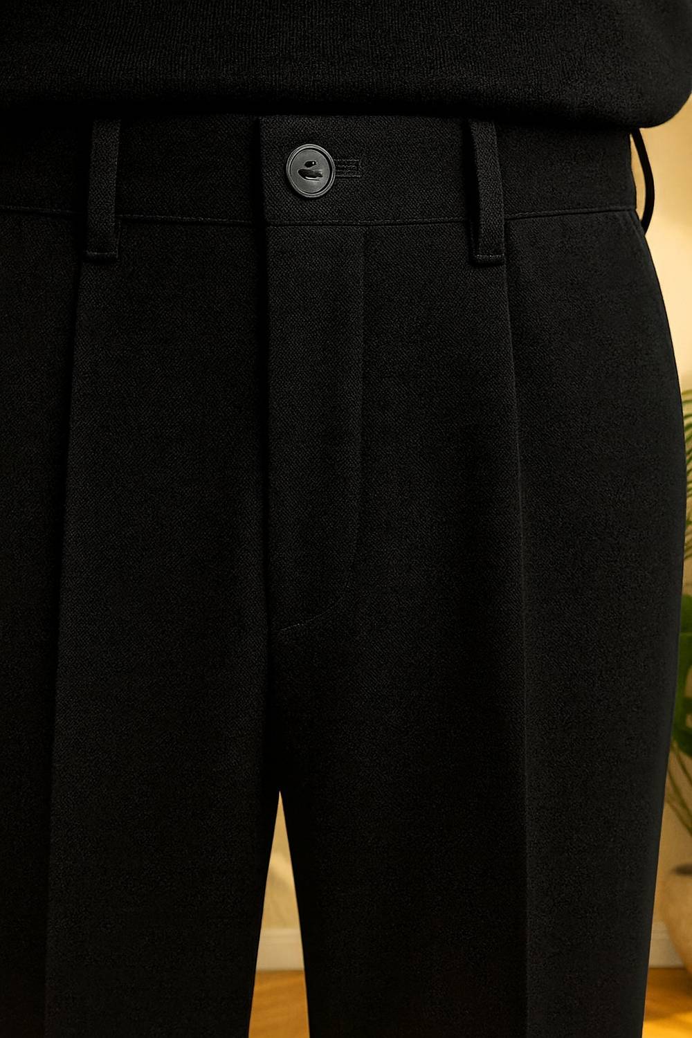 clubbuzz Straight Fit Men Black Trousers - Image 5