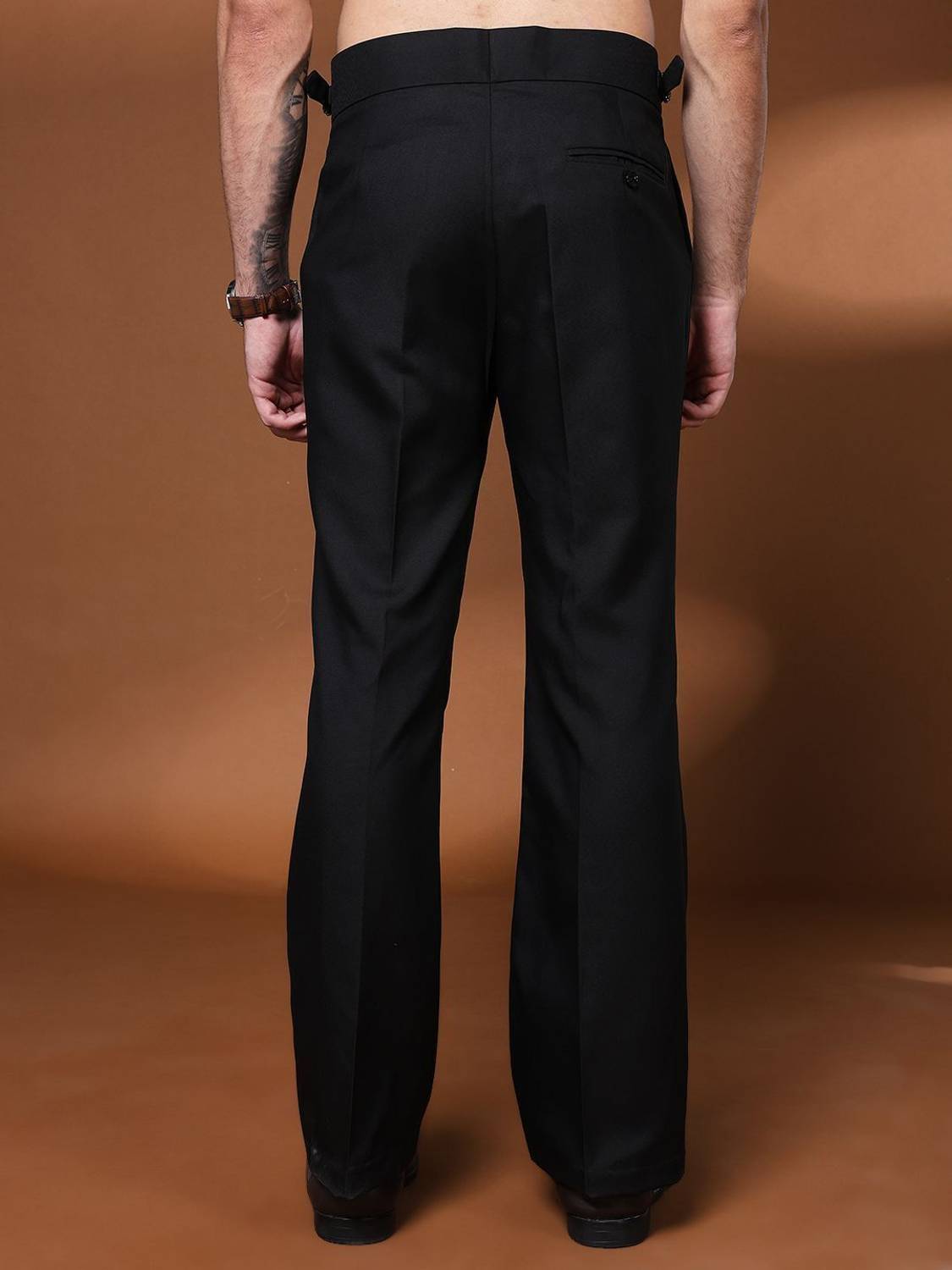 VASTRANU Flared Black Men Trousers - Image 2