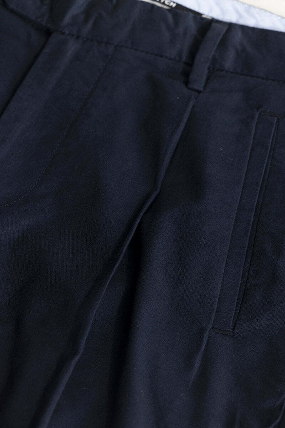 Image of Snitch Slim Fit Men Dark Blue Trousers