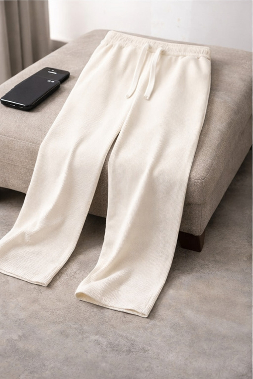 Image of METRONAUT Relaxed Men White Trousers