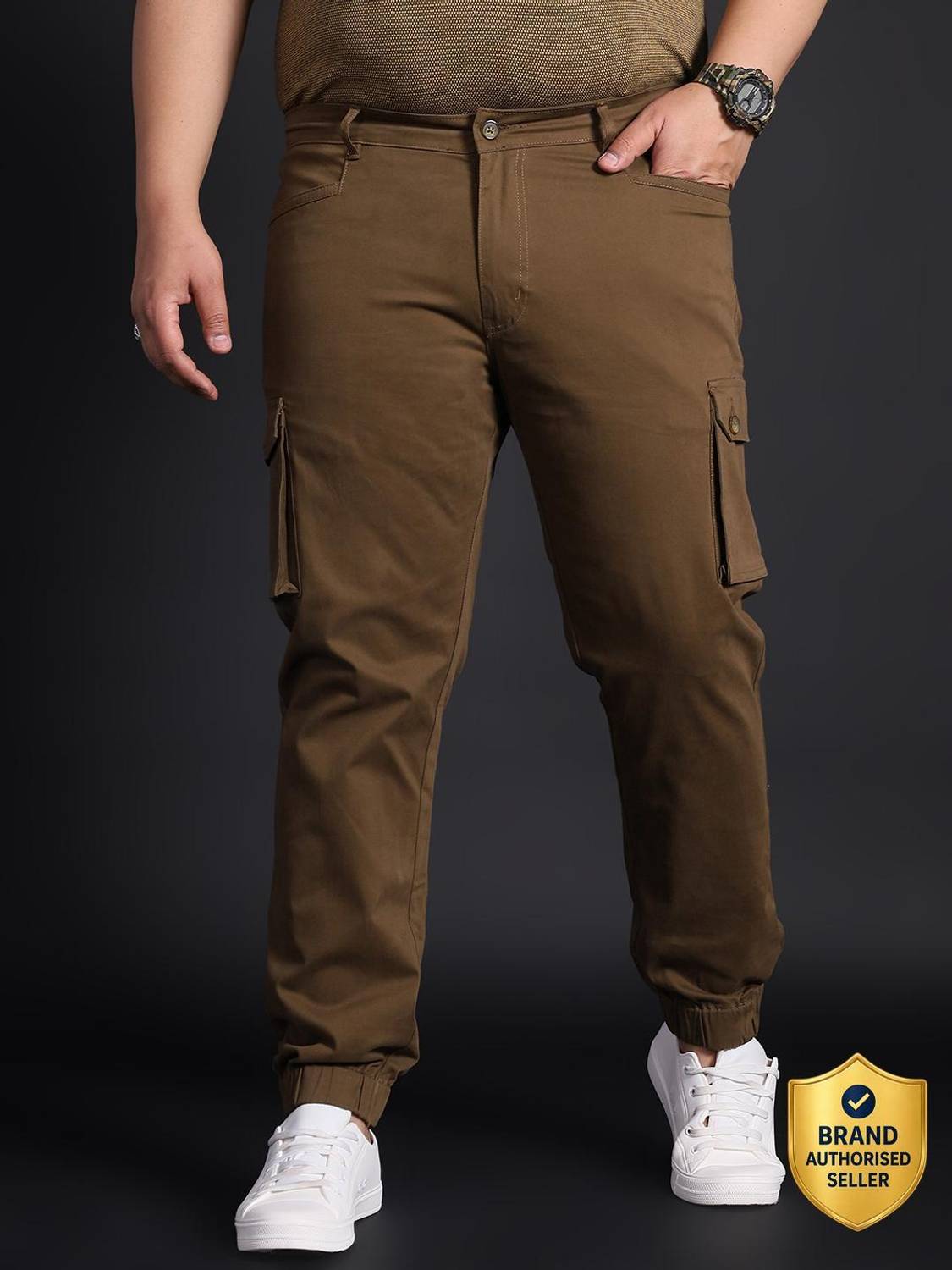 bigbanana Regular Fit Men Brown Trousers