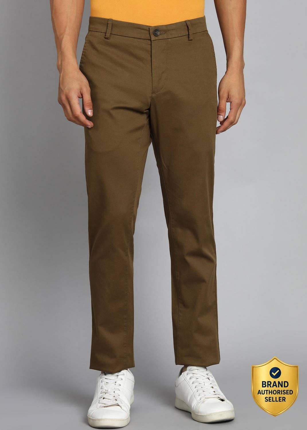 Arrow Sport Slim Fit Men Brown Trousers