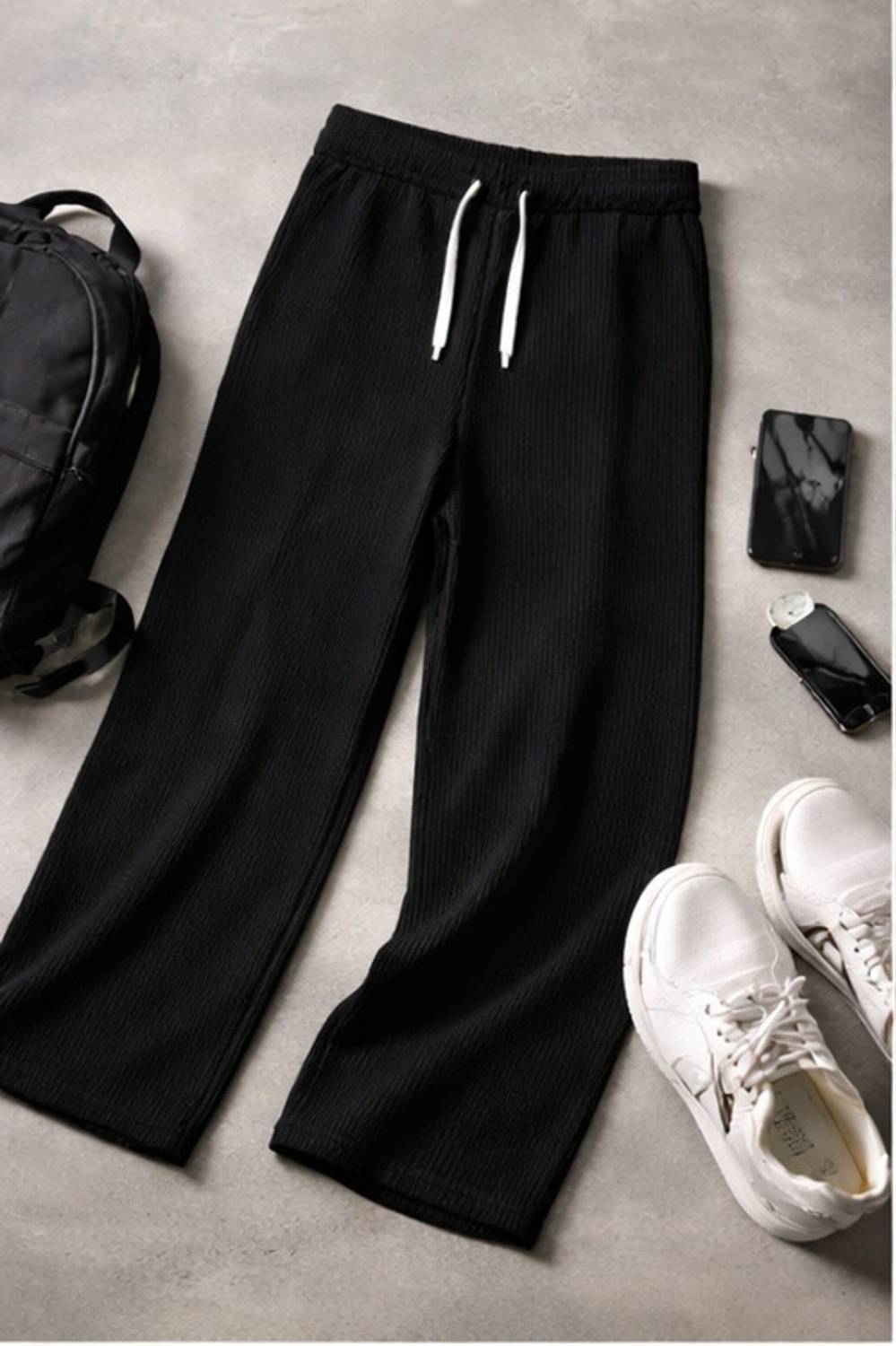 METRONAUT Relaxed Black Trousers - Image 3