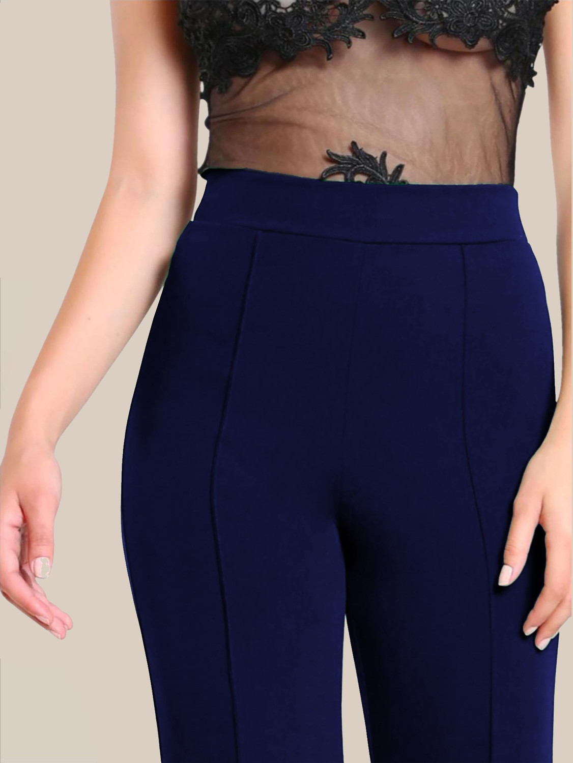 Image of Dream Beauty Fashion Regular Fit Women Blue Trousers