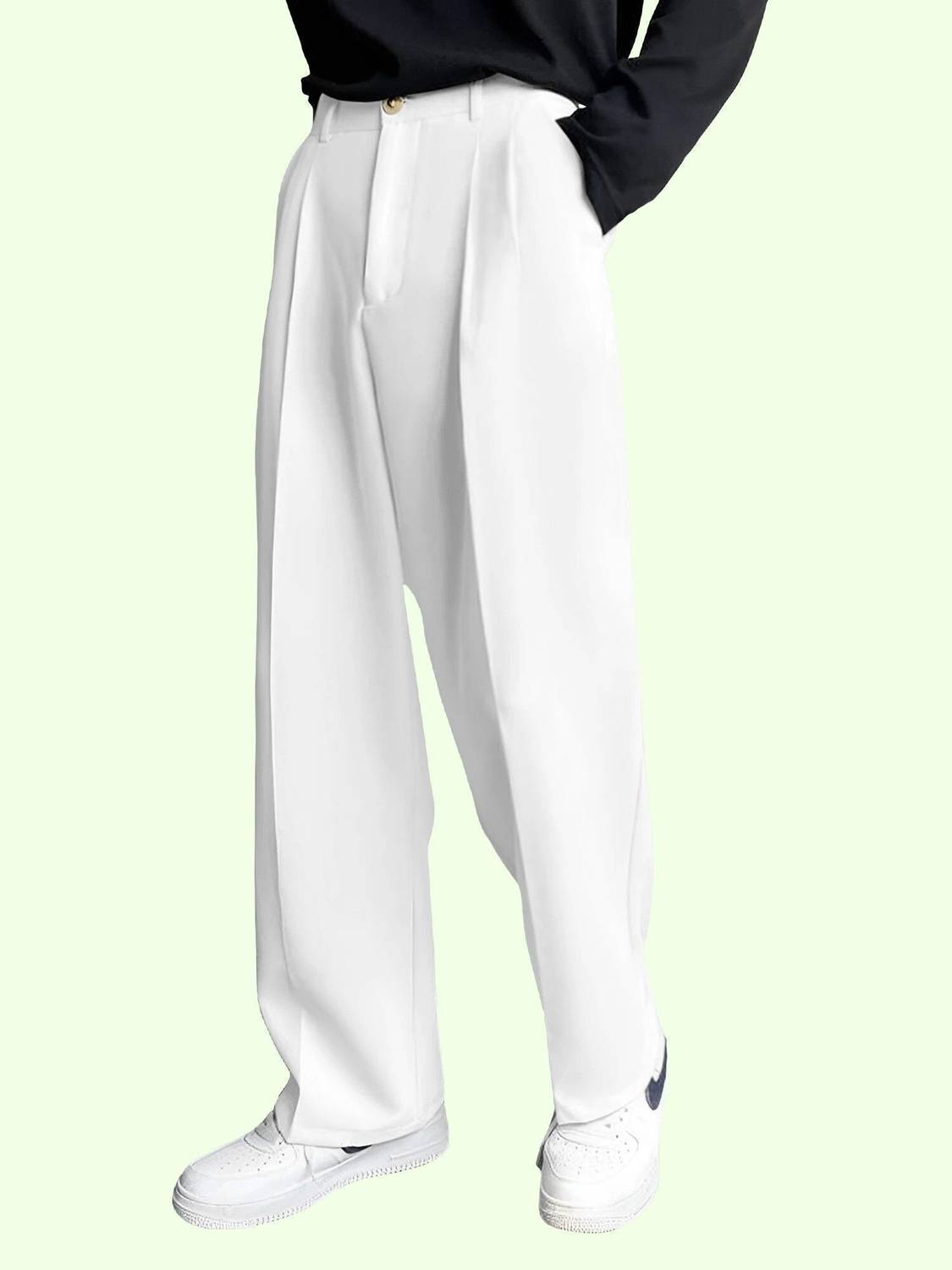 FTX Relaxed Men White Trousers - Image 3