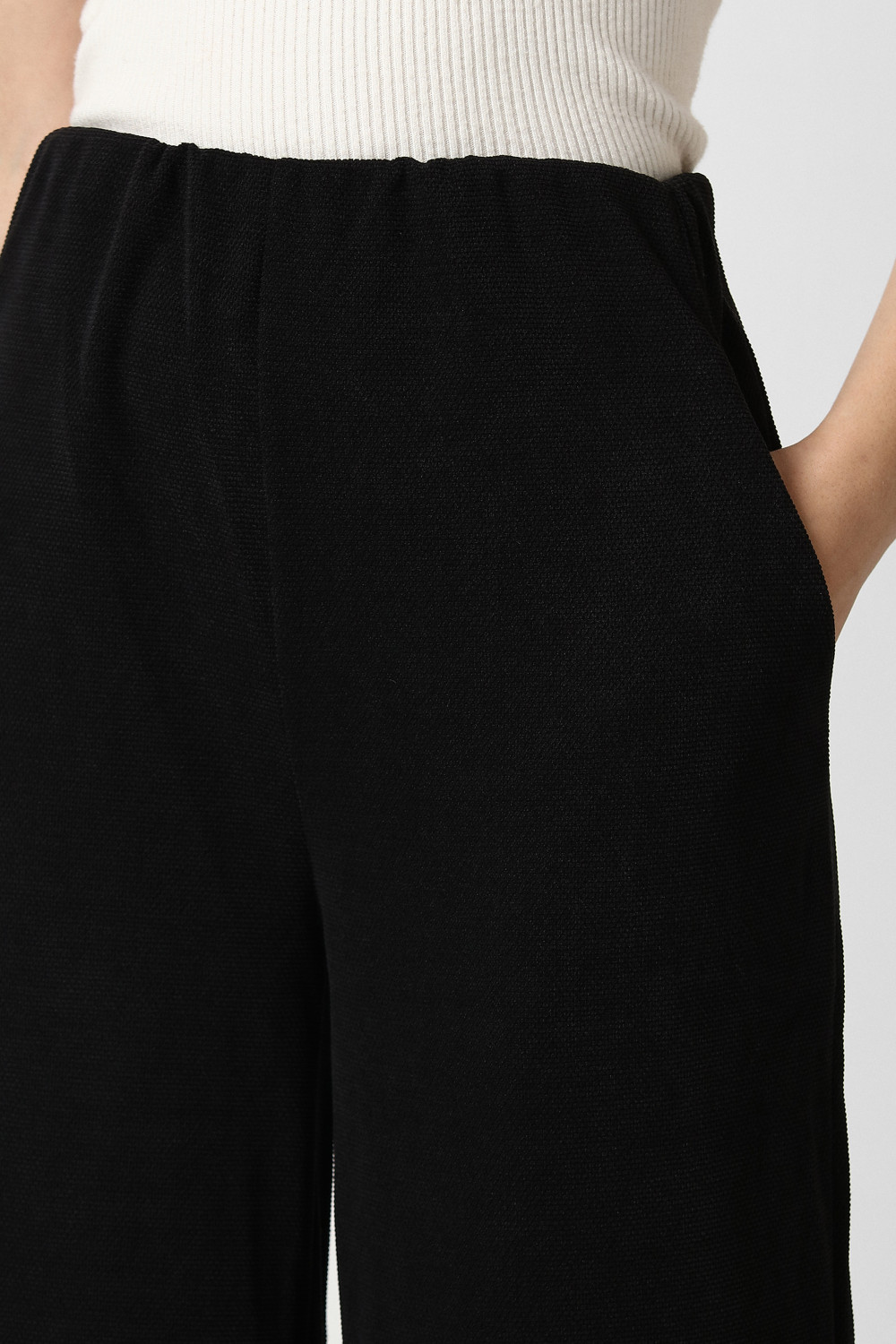 Image of VAN HEUSEN Regular Fit Women Black Trousers