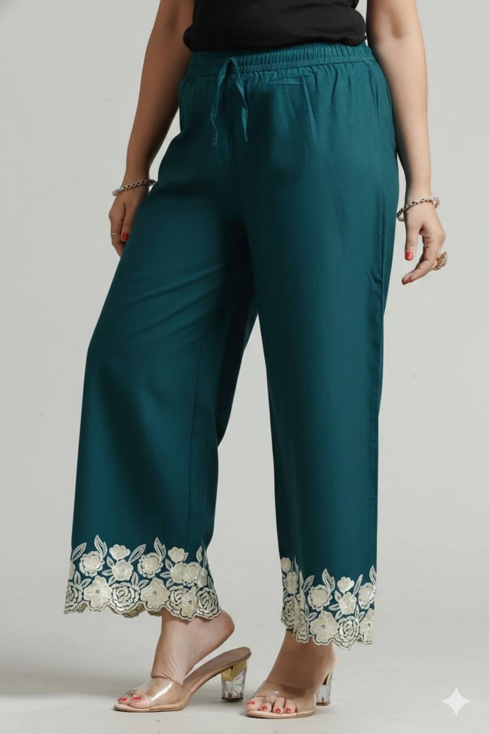 AISHA ENTERPRISES Comfort Fit Women Dark Blue Trousers