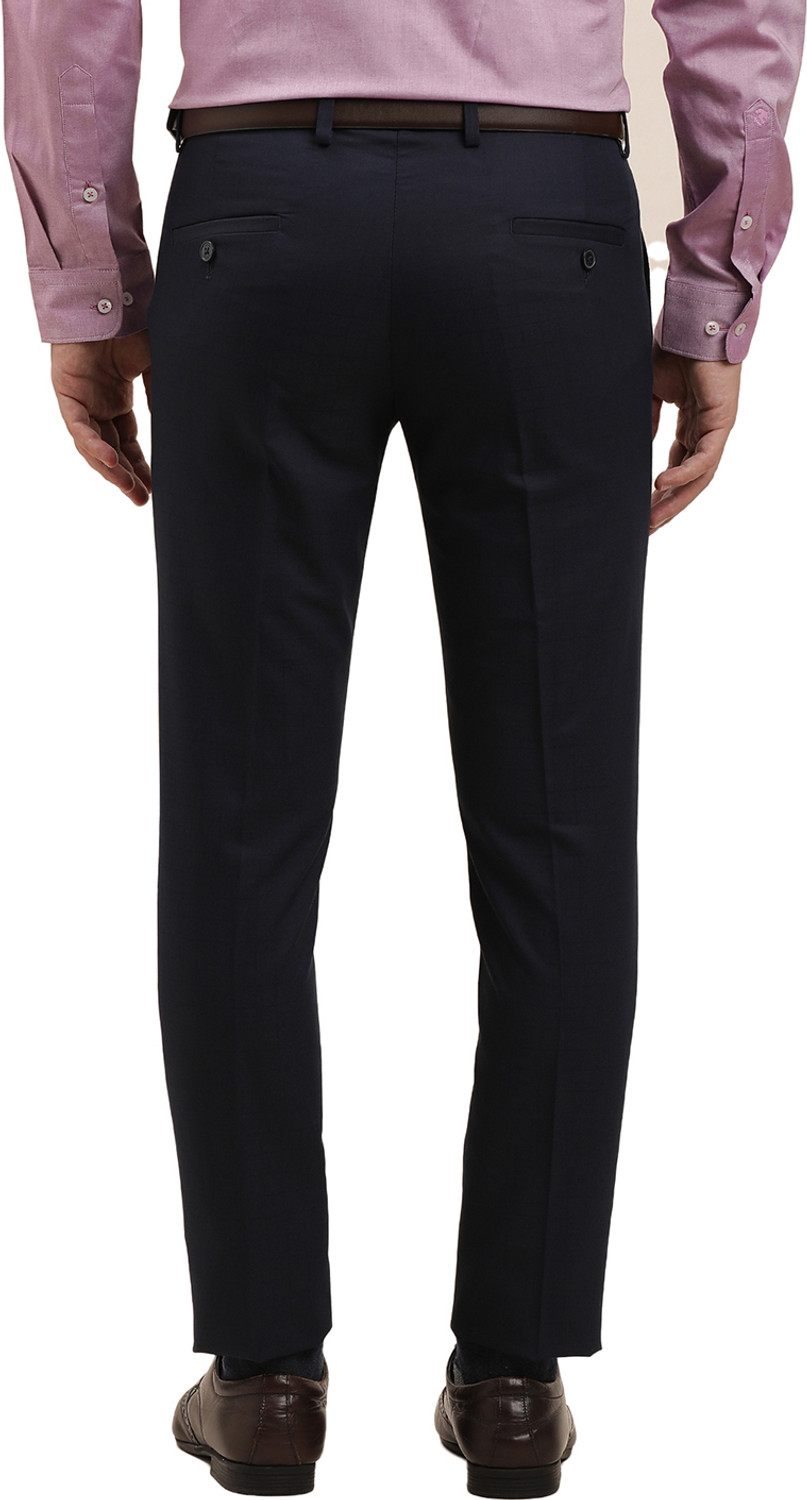Image of TURTLE Skinny Fit Men Dark Blue Trousers