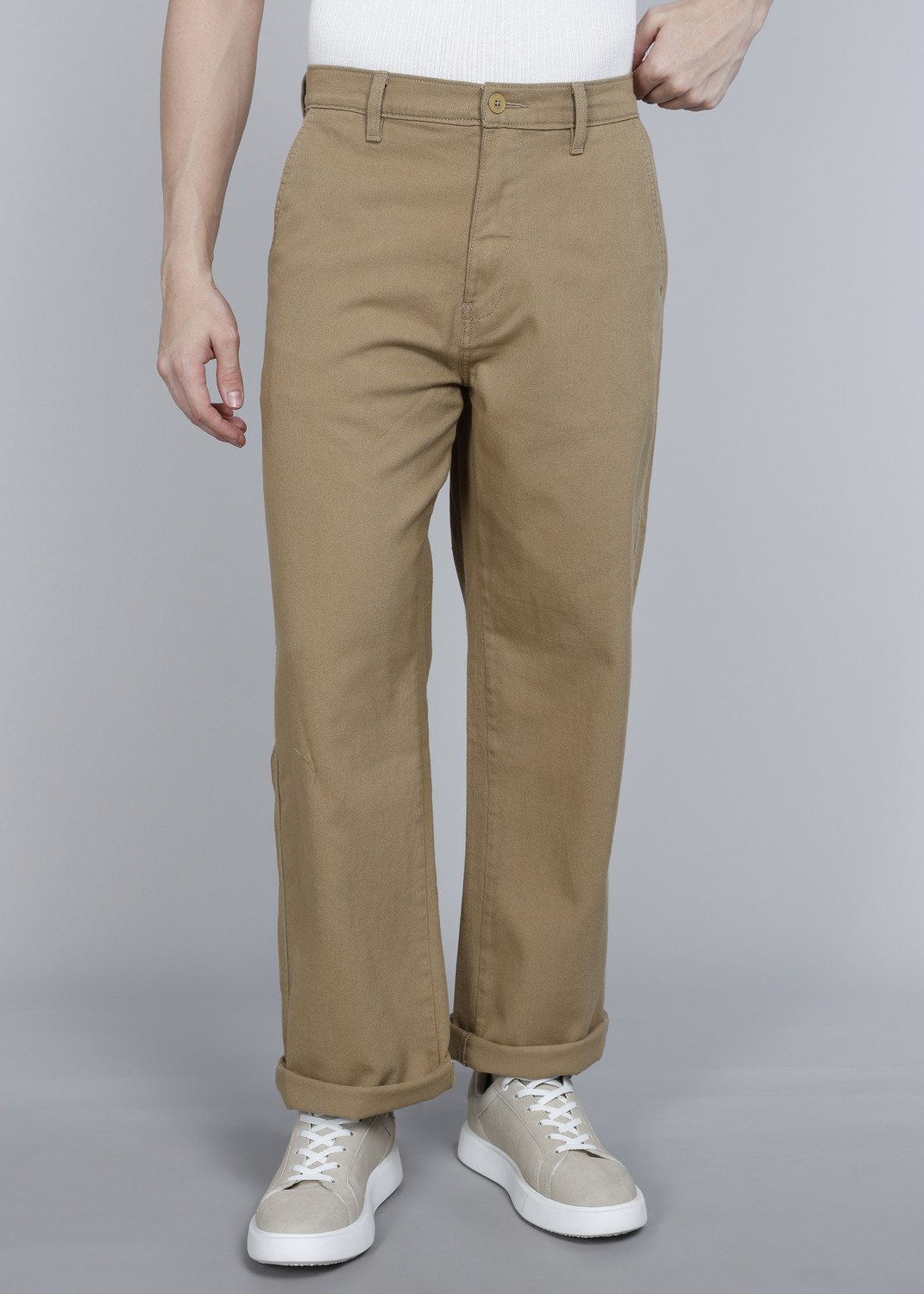 LEVI'S Loose Fit Men Brown Trousers