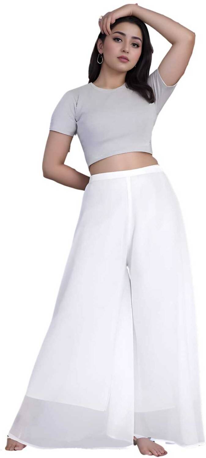 BHAGYASHRAY Regular Fit Women White Trousers