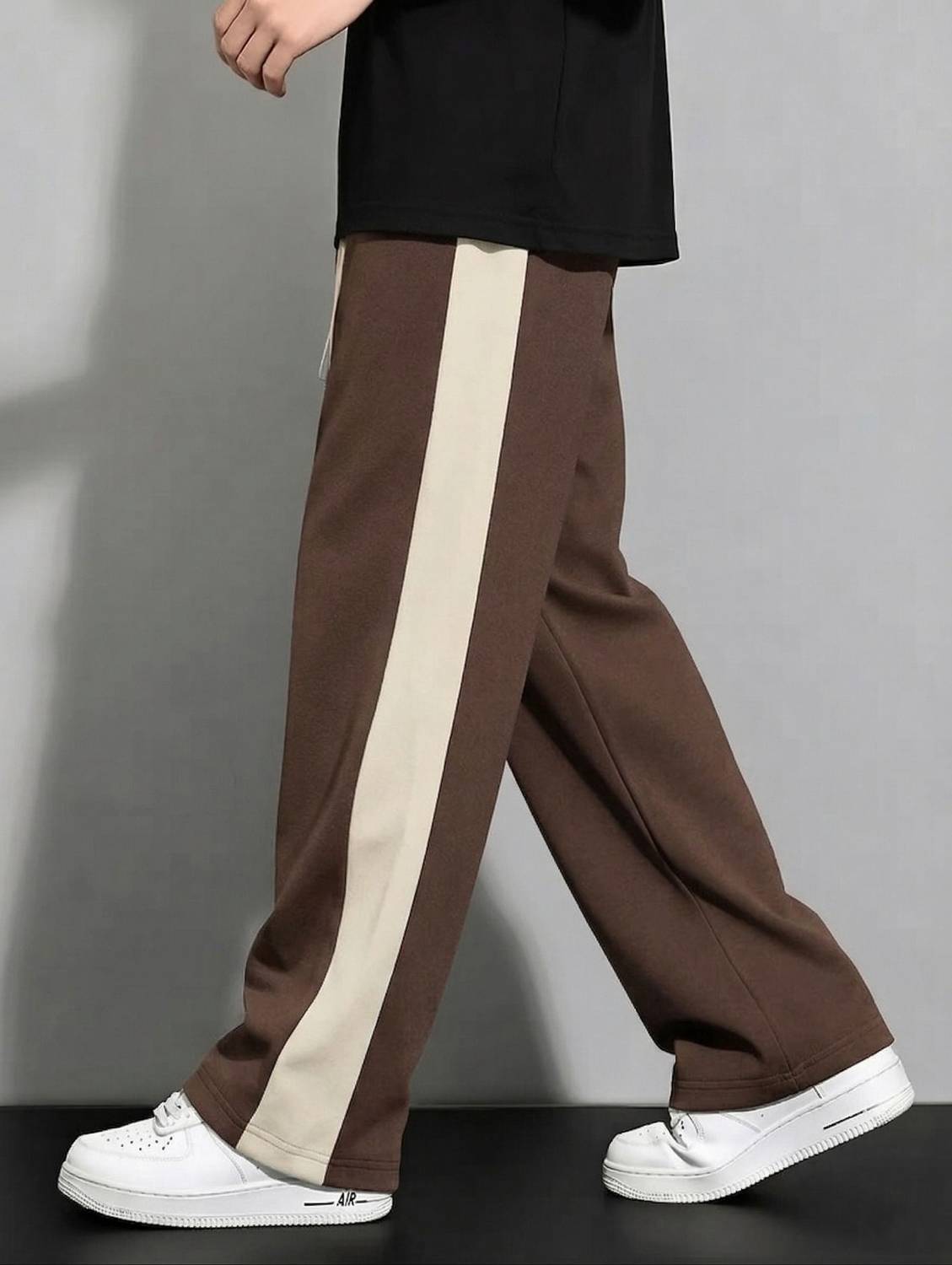 FABBAZE Loose Fit Men Brown Trousers