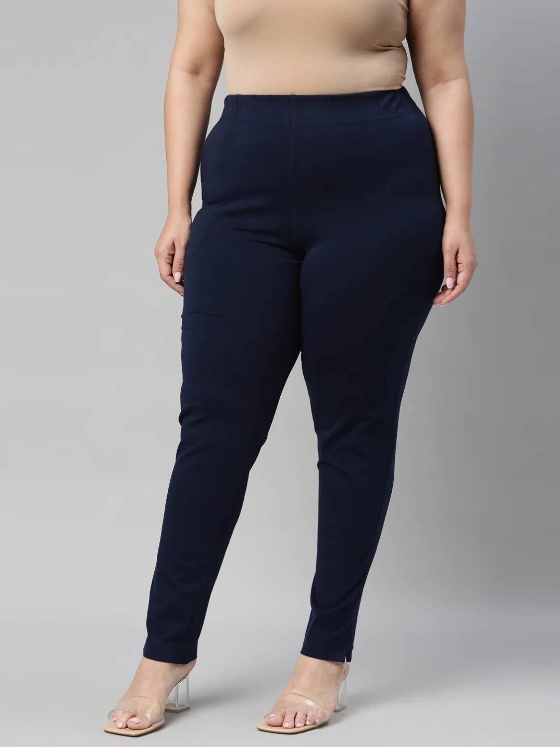 Alza Regular Fit Women Blue Trousers