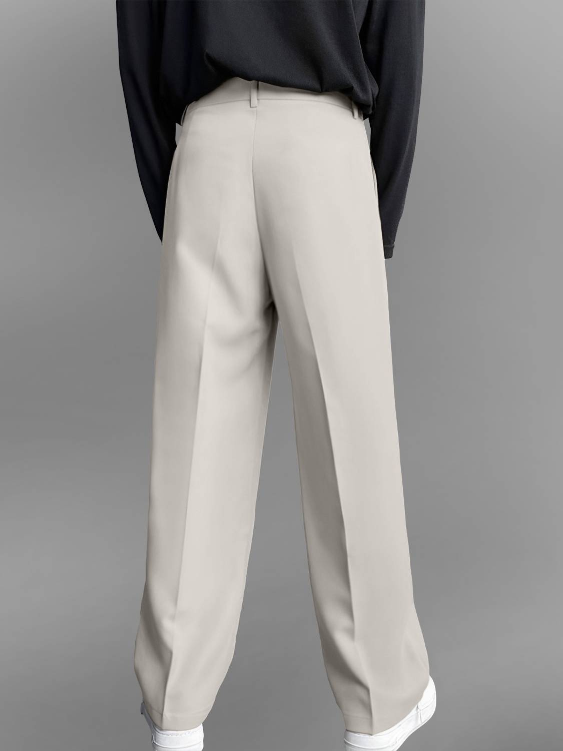 FTX Loose Fit Men Beige Trousers - Image 2