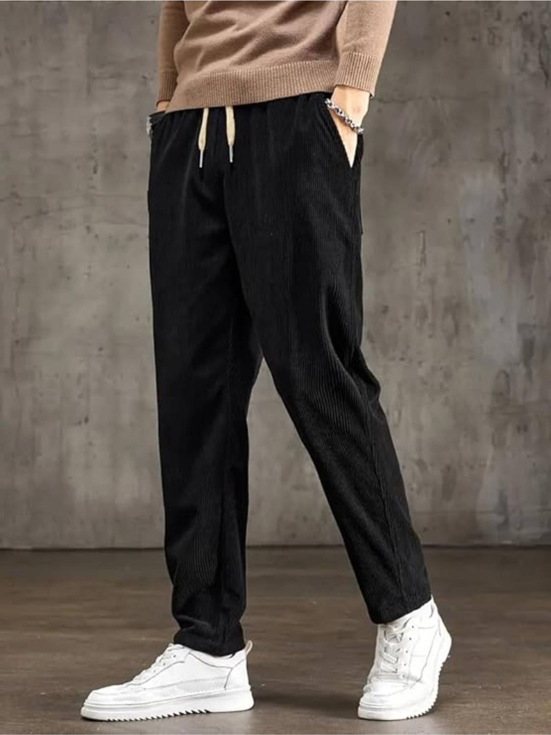 SAVAYO Slim Fit Men Black Trousers - Image 3