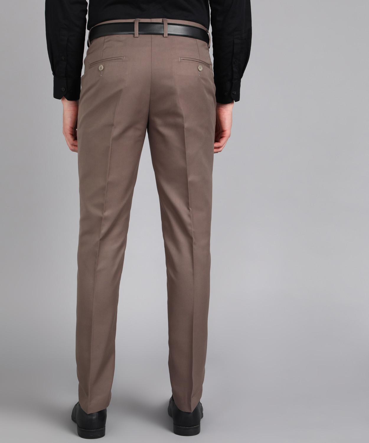 Image of PROVOGUE Slim Fit Men Brown Trousers