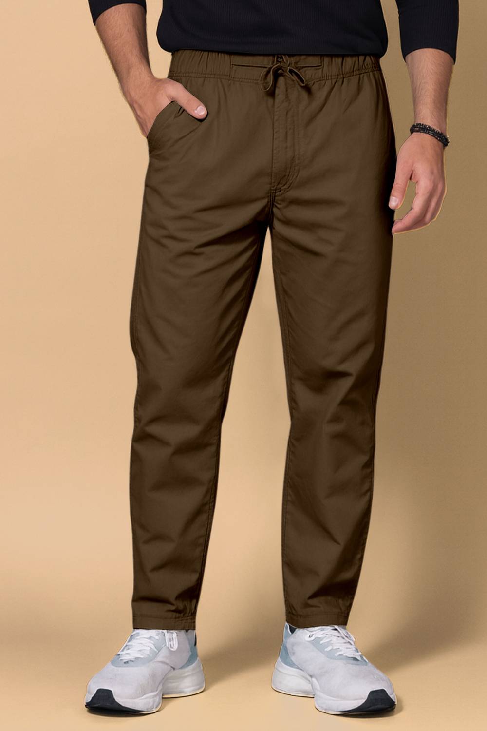 ADITYA TRADE LINK Relaxed Men Brown Trousers