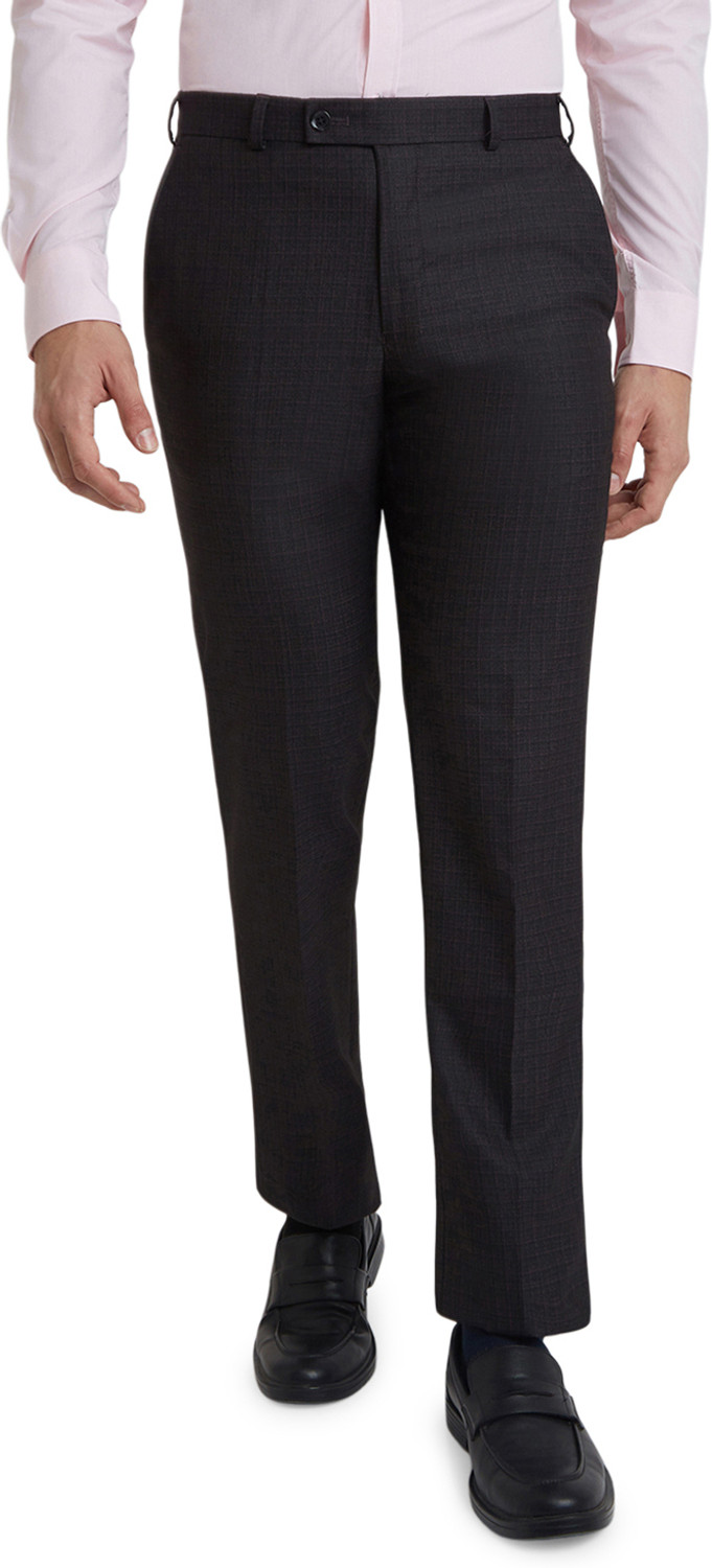 Image of PARK AVENUE Regular Fit Men Multicolor Trousers