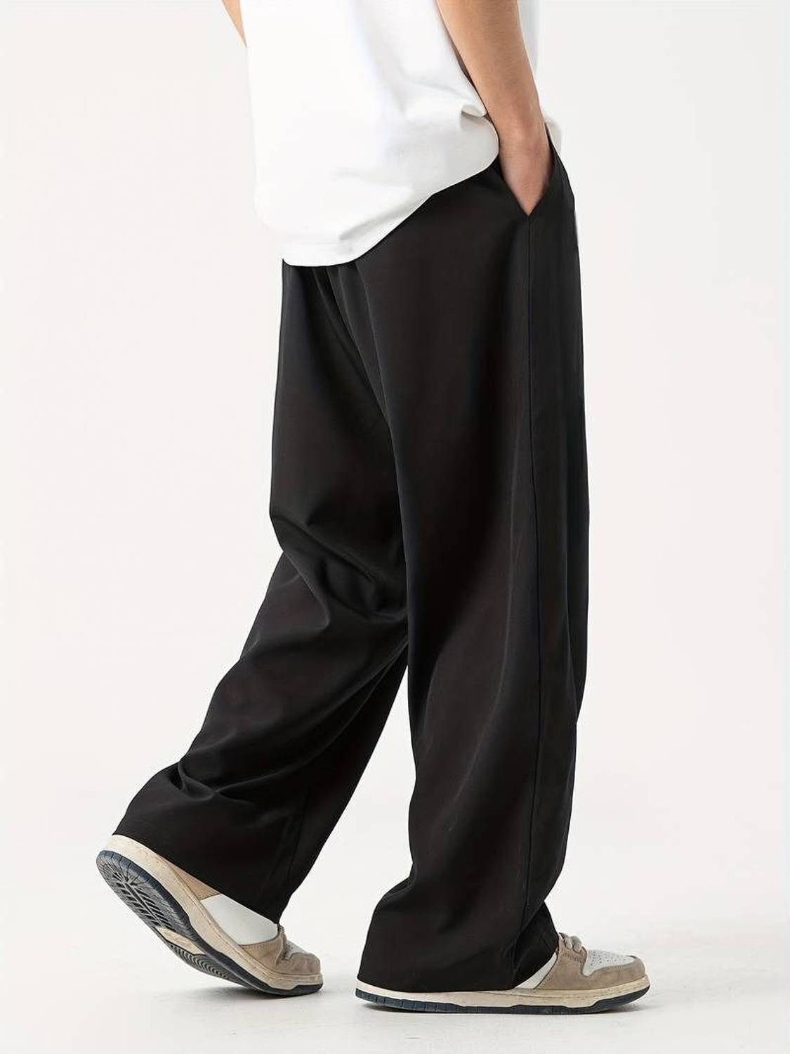 Daphne Maurier Loose Fit Men Black Trousers - Image 2
