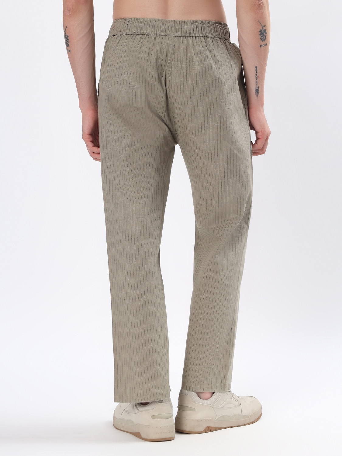 Image of Baksh collection Relaxed Men Grey Trousers