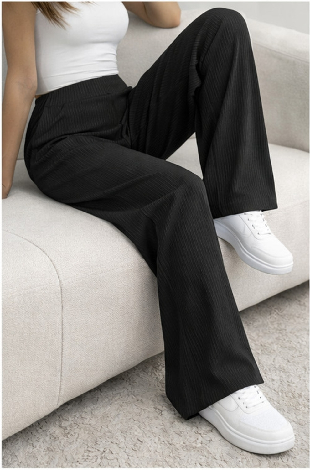 Image of Fabflee Relaxed Women Multicolor Trousers