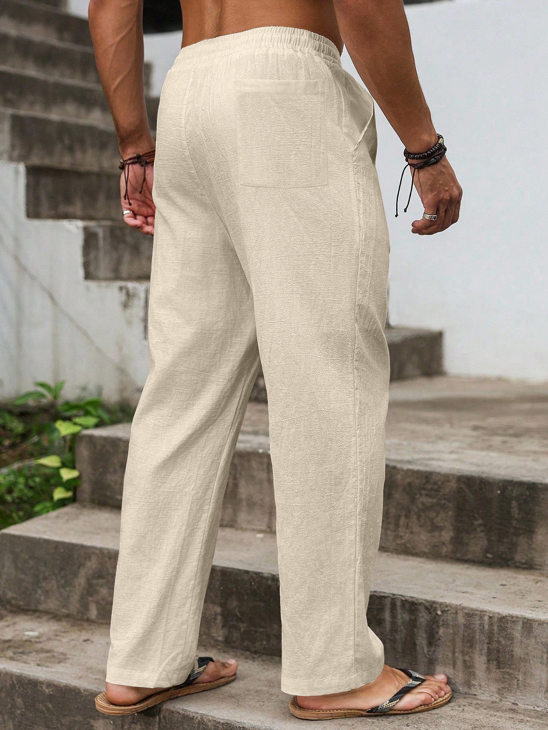 Image of METRONAUT Regular Fit Men Beige Trousers
