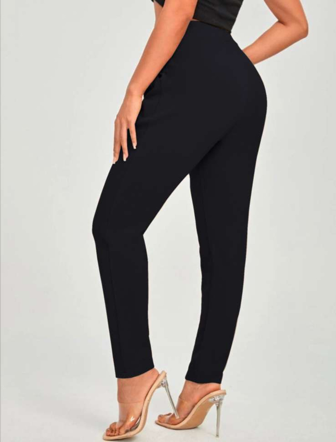Image of Maheshvi Regular Fit Women Black Trousers
