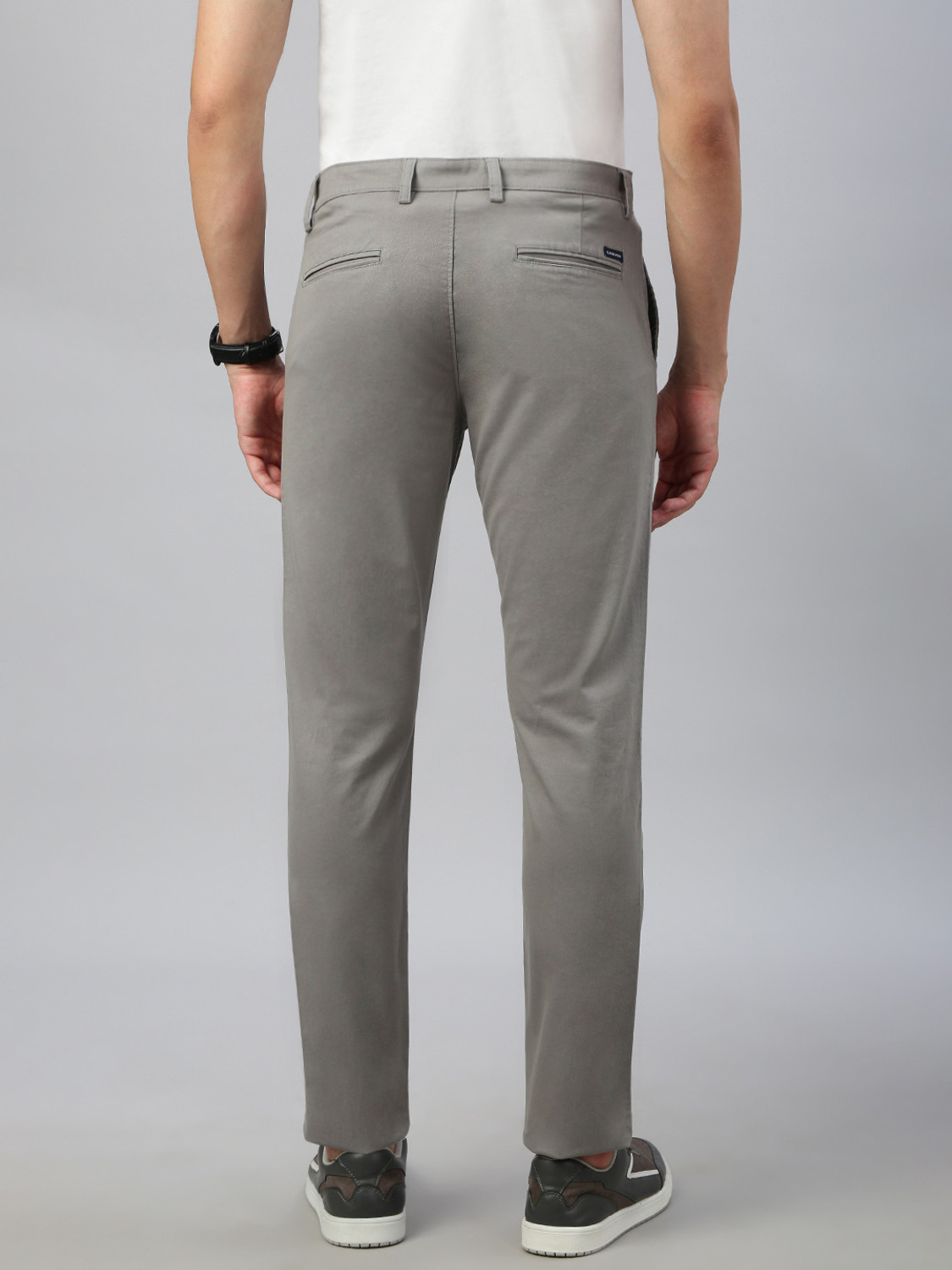 Image of Classic Polo Slim Fit Men Grey Trousers