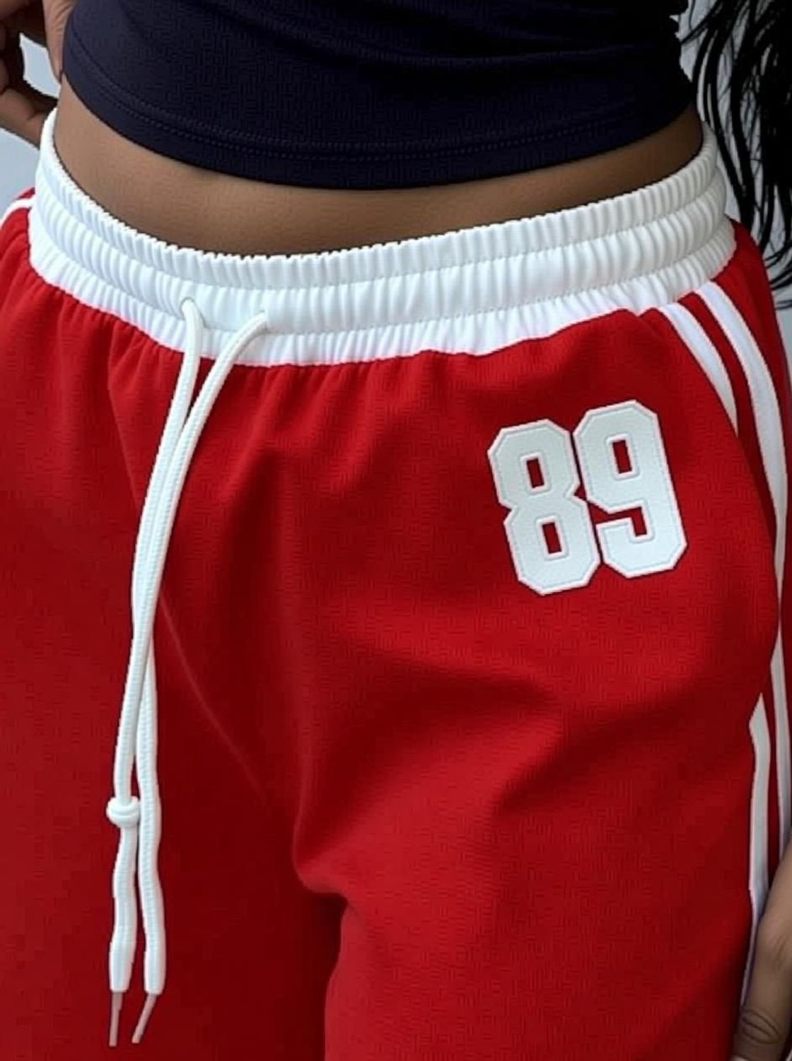 Image of GlamsyStyle Comfort Fit Women Red Trousers