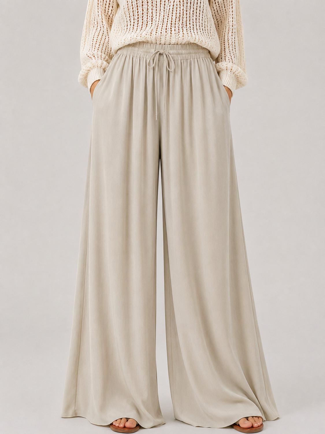 Image of KOTTY Regular Fit Women Beige Trousers