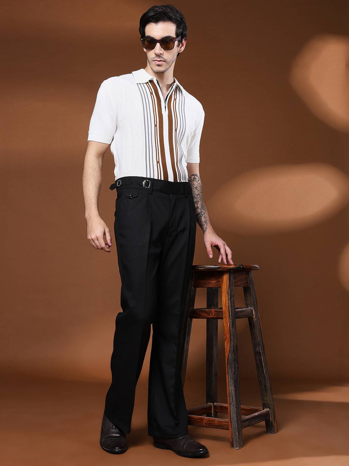 VIVA Flared Men Black Trousers - Image 5