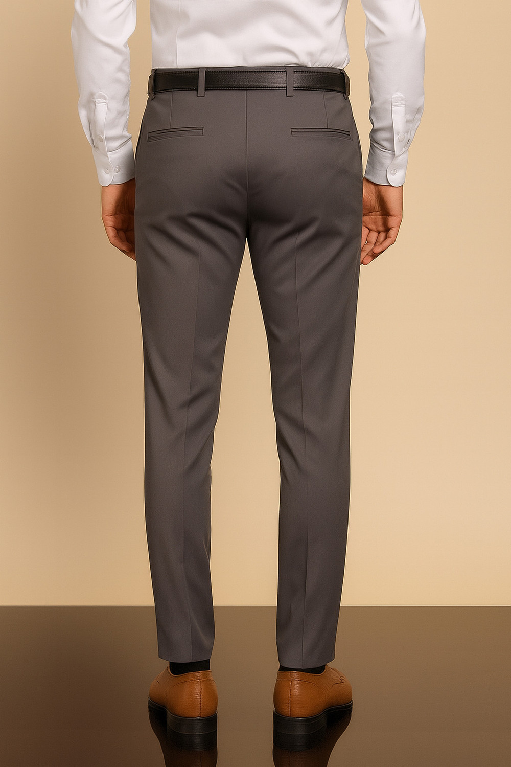 Image of METRONAUT Regular Fit Men Brown Trousers